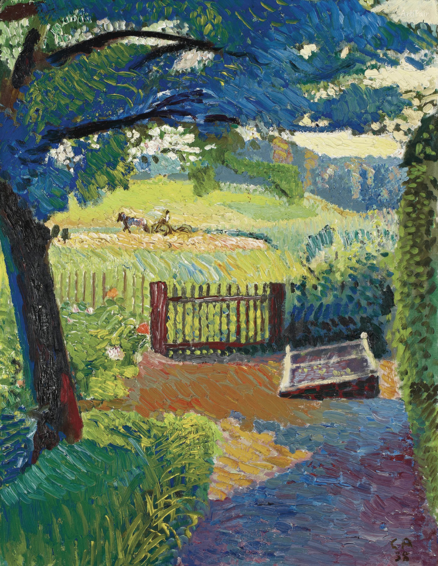 Garden with a View of Oschwand 1938