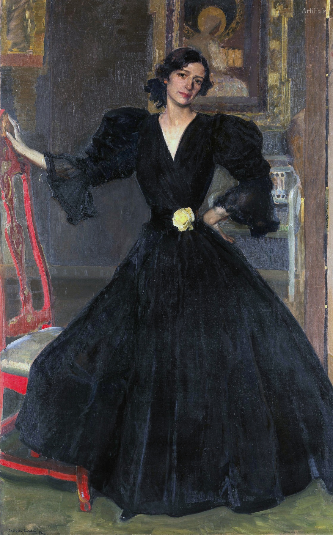 Signora di Sorolla in Nero