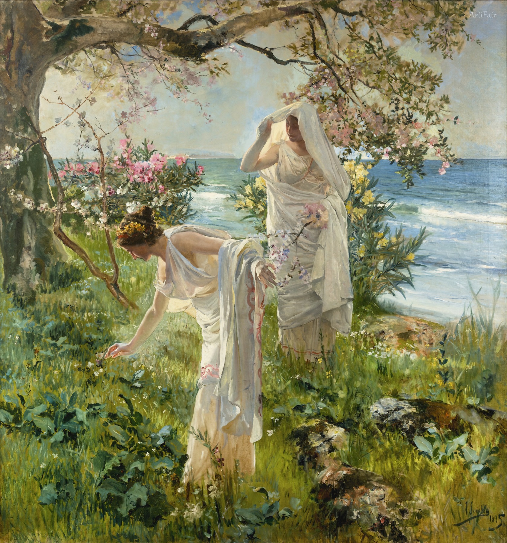 Greek Girls on the Shore