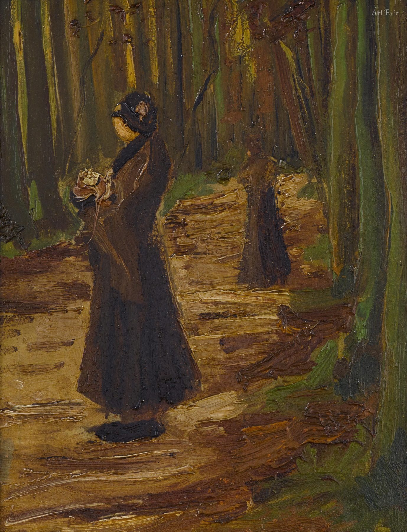 Two women in a wood