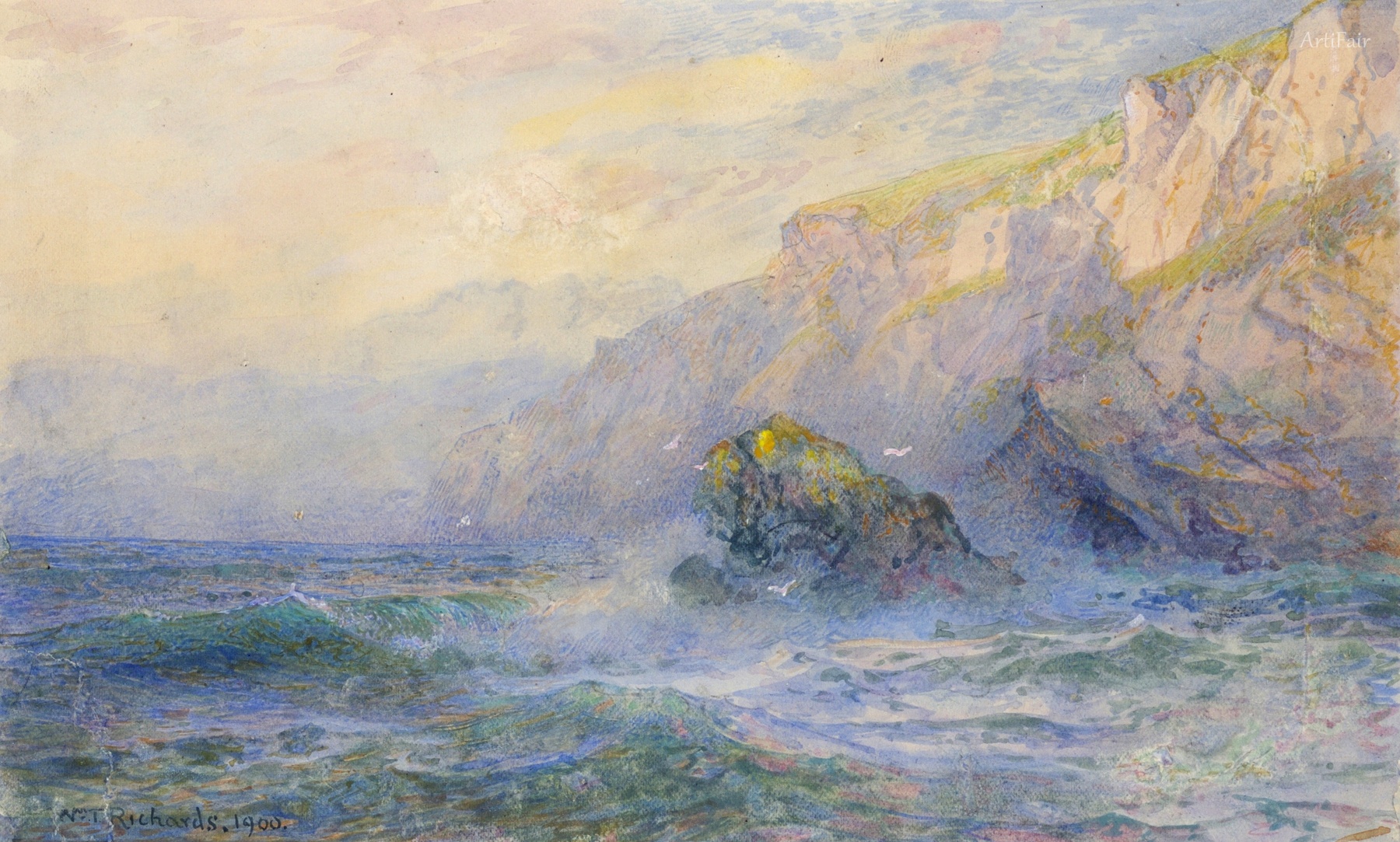 Drawing, Scotch or Irish Cliffs, 1900