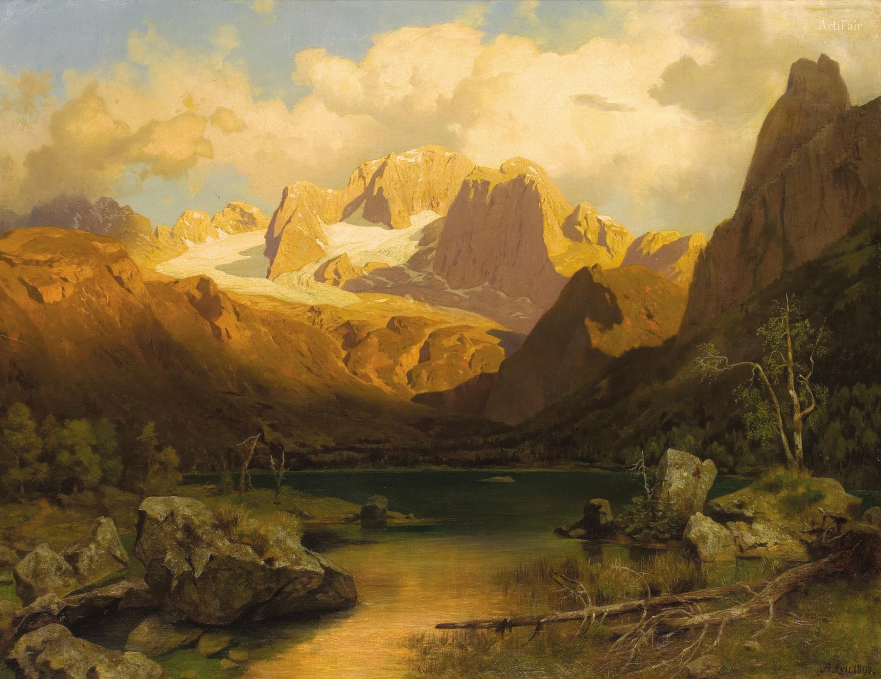 View of an Alpine Mountain Top